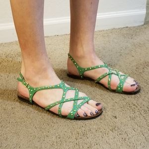 Steve Madden - Colectt, Studded Green Sandal